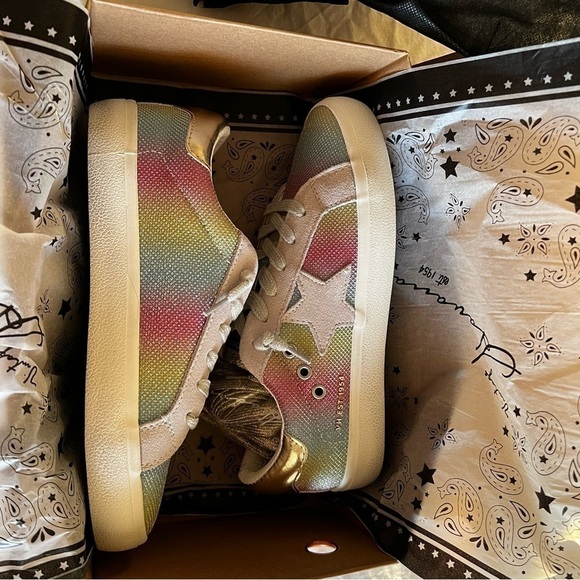 Vintage Havana Rainbow Sneakers Size 7 - Picture 5 of 16